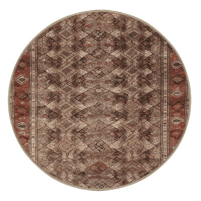 Tapis brun lavable à la machine