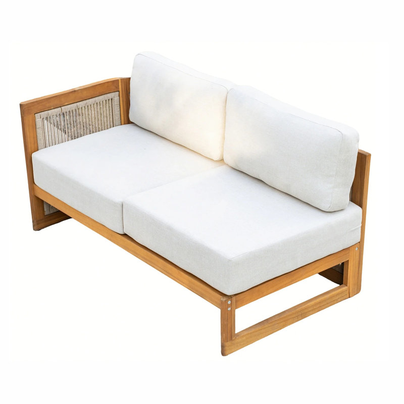MIMO Solid Wood Middle Sofa Module, Right Hand Facing