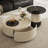 Modern Wood Coffee Table Set-112692875