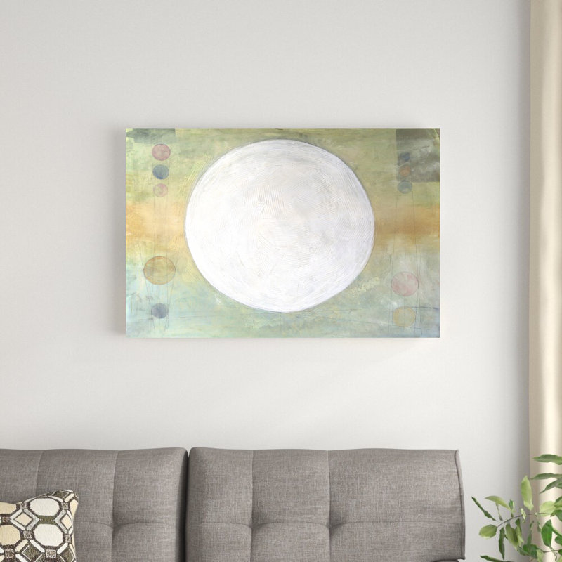 «Celestial Skies I» par Renée W. Stramel - peinture sur toile tendue, H 24 po x l 36 po