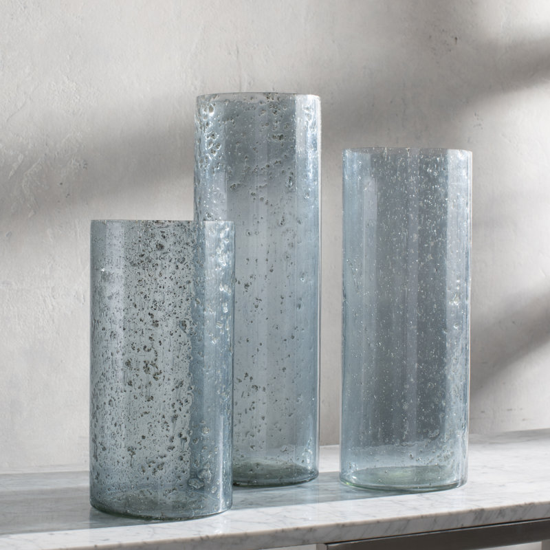 Waville Glass Table Vase, Blue