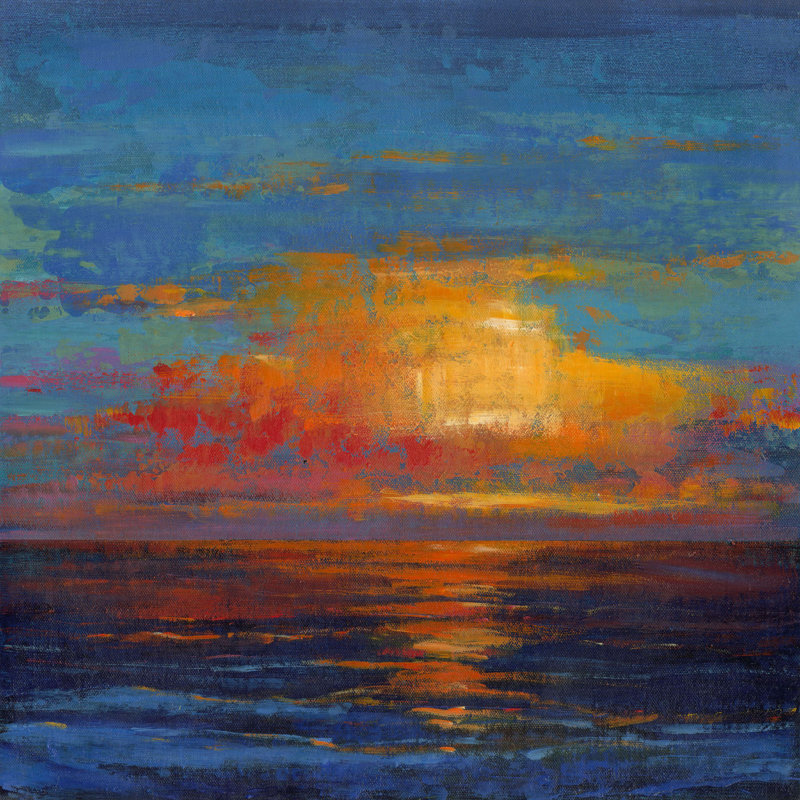 " Sun Down I " by Timothy O' Toole Painting Print, 12" H x 12" W  