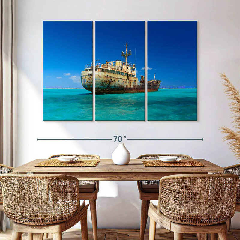 Mehar La Famille Express Shipwreck, 42" H x 65" W
