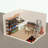 Outdoor Shed with Hinge Door and foundation