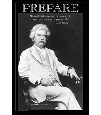 " Prepare " by Mark Twain