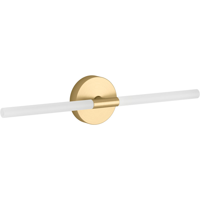 Components 24-in Led Sconce, Brushed Moderne Brass