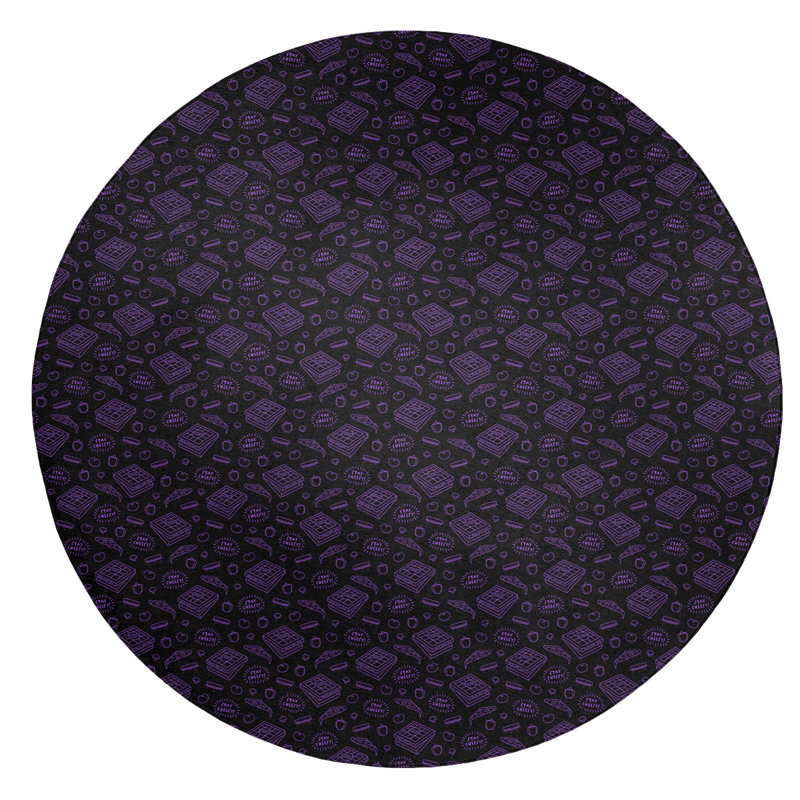 Chenille Indoor Rug, Round 5'