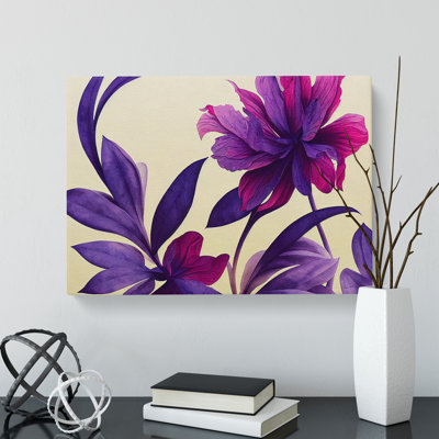 Unforgettable Watercolour Flowers - Wrapped Canvas