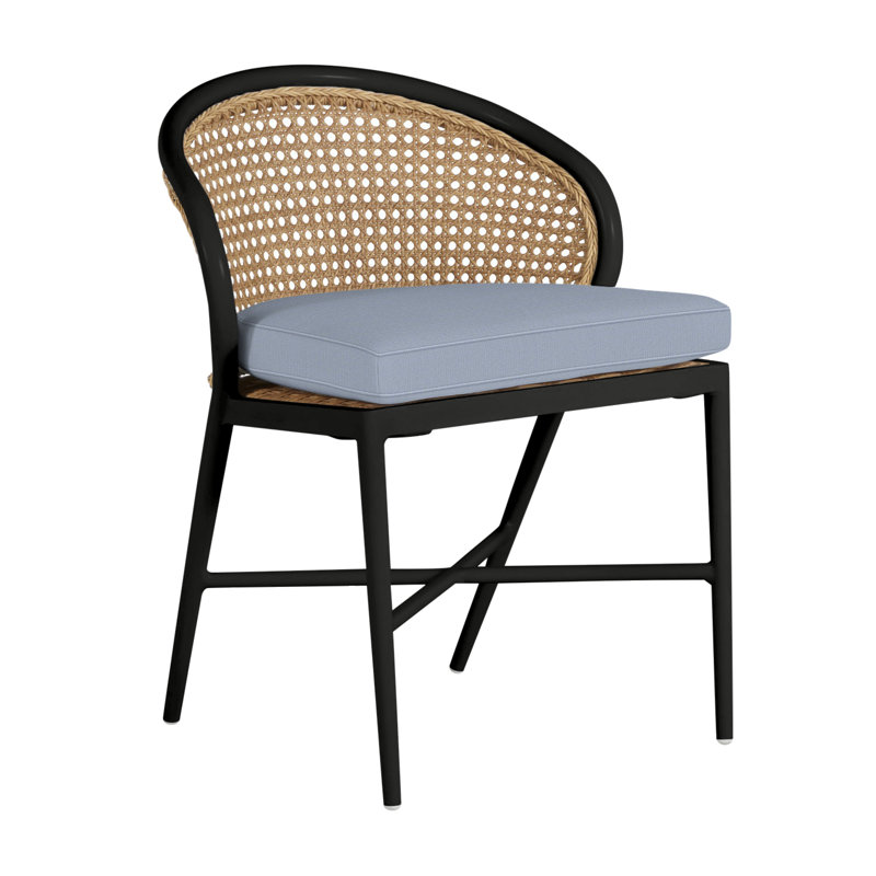 Havana Side Chair, Welt, Perigold Etta Vapor, Black