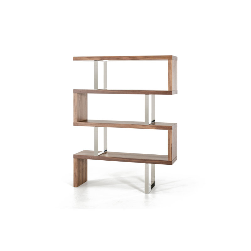 Geometric Bookcase, Walnut