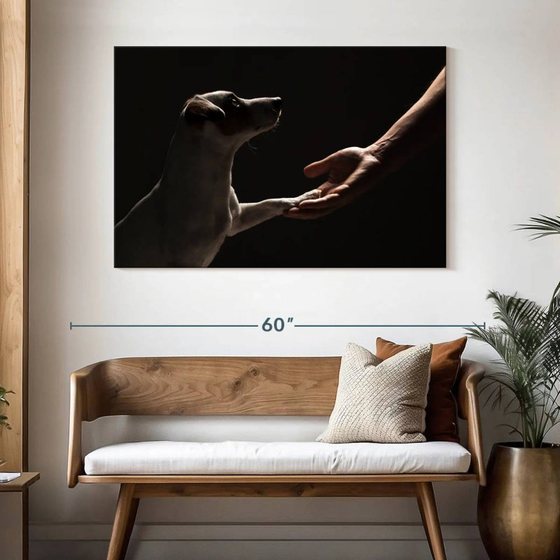 Dog Handshake, 32" H x 48" W
