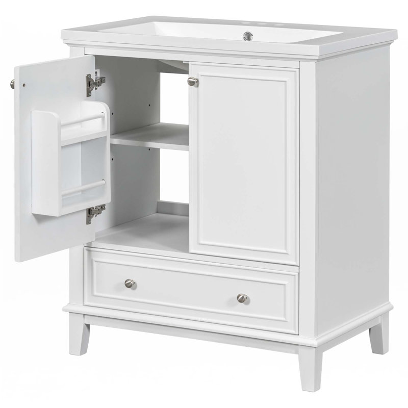 Meuble-lavabo 30 po avec lavabo, Blanc