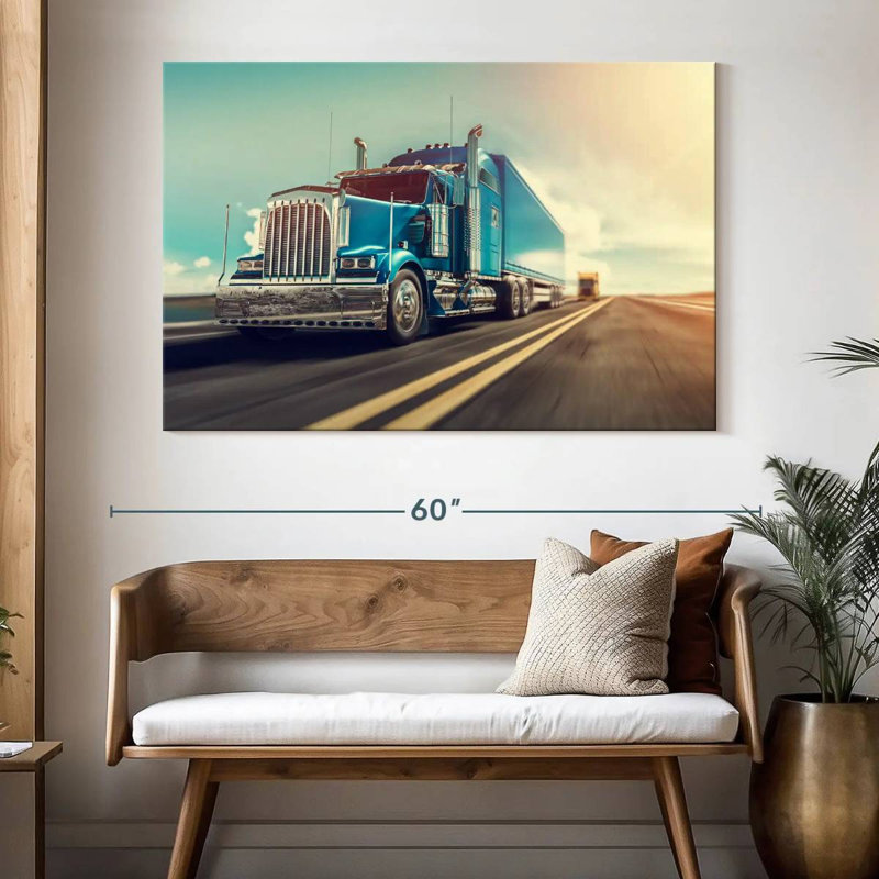Mehar Truck, 34" H x 51" W