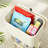 Kitchen Trash Can with Lid Garbage Bin with 2 Storage Shelves Narrow Waste Basket Snack Cart with Wheel