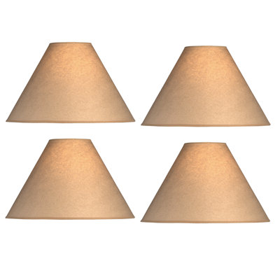 Abat-jour empire en papier 19 po beige beige