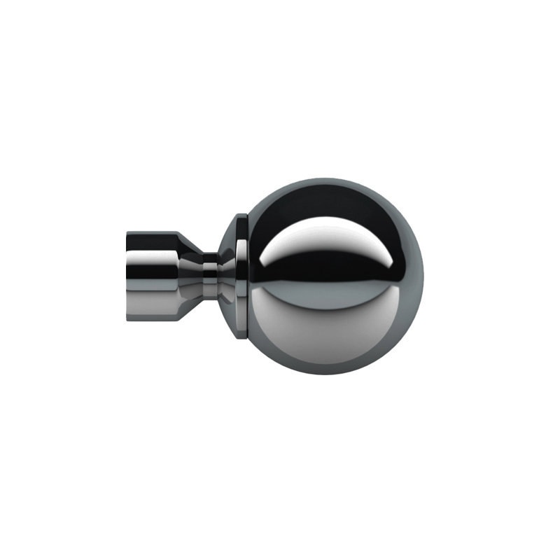 Byanka 17.78cm Finial, Polished Graphite