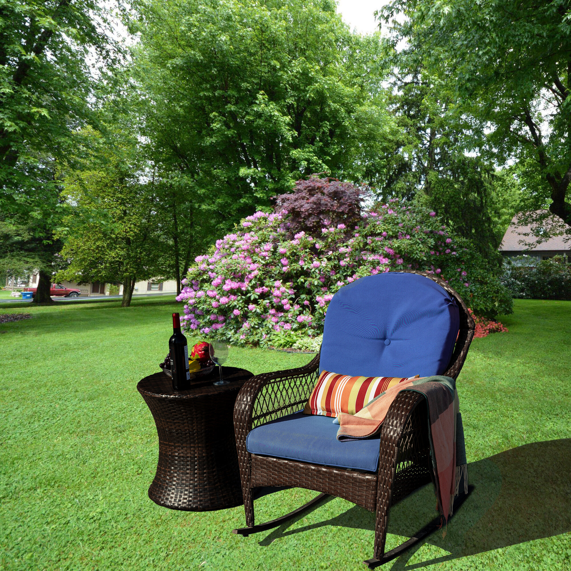 Sundale outdoor wicker rocking chair new arrivals