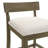 Merie Modern Transitional Wood Bar Height Kitchen Bar Stool In Putty Brown Finish With White Boucle Fabric Upholstered Seat - Set Of 3-80746119-80746114-80746115