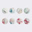 Ensemble de 8 assiettes en porcelaine fine "Love Liberates" par Fanyu Lin