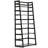 Acadian 63"H Solid Wood Transitional 5-Shelf Ladder Bookcase with Slanted Frame and Open Storage-1932075336-1932596971