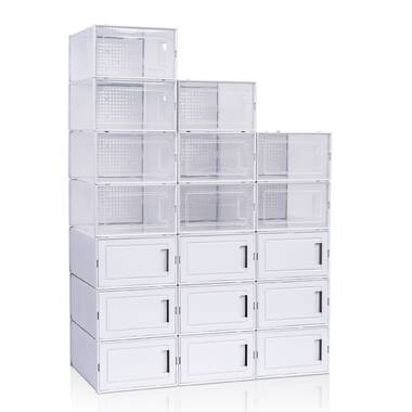 18 Pair Stackable Shoe Storage Box
