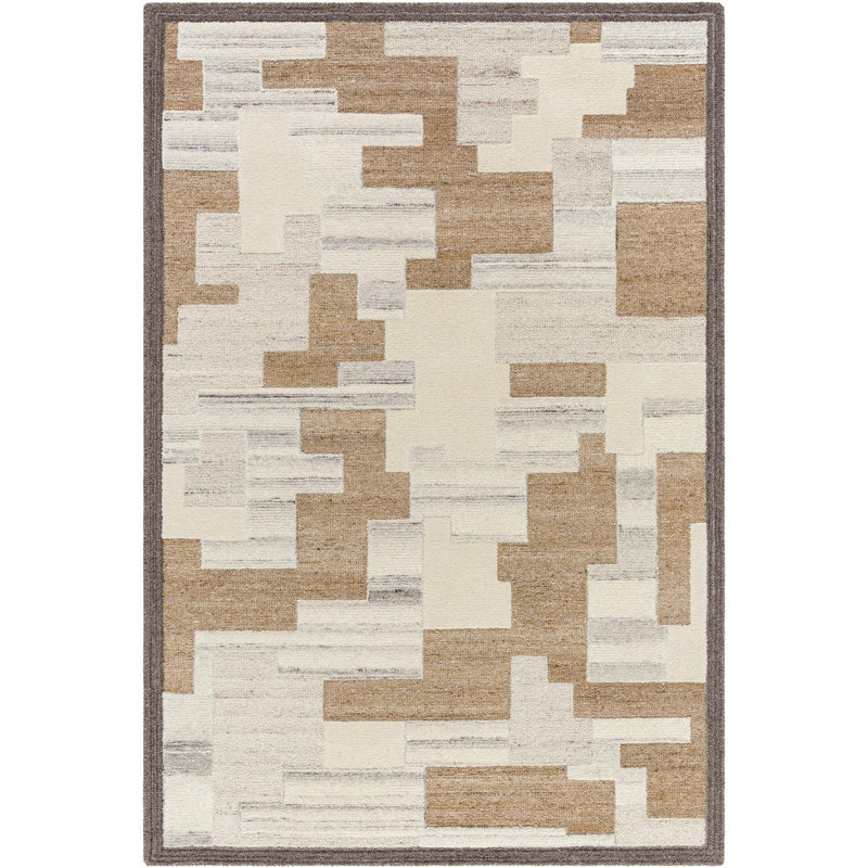 Cherin Handmade Area Rug, Rectangle 5' x 7'6"
