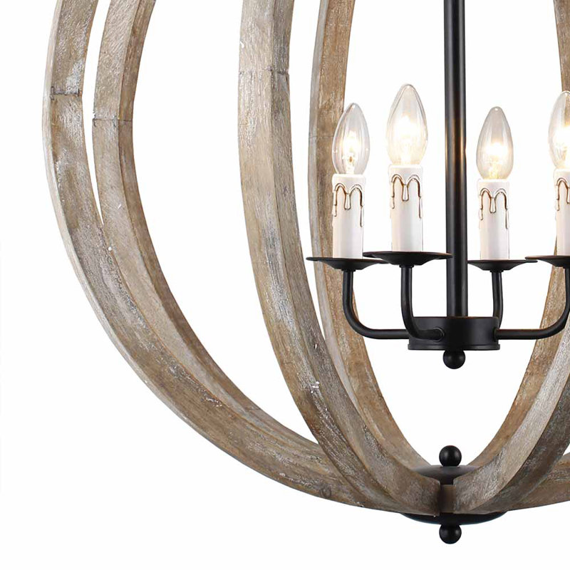 Allaryce 4 - Light Dimmable Globe Chandelier