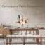 100 pièces de fleurs artificielles avec vase inclus dans la table de salle à manger, décorations de centre de table, pampas séchées, centres de table floraux, décoration de table basse, fausses fleurs dans un vase