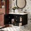 Meuble-lavabo avec lavabo, meuble-lavabo avec 2 tiroirs, meuble-lavabo pour l'organisation