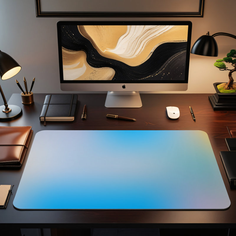 Polyester Desk Pad, 14.4x12.1