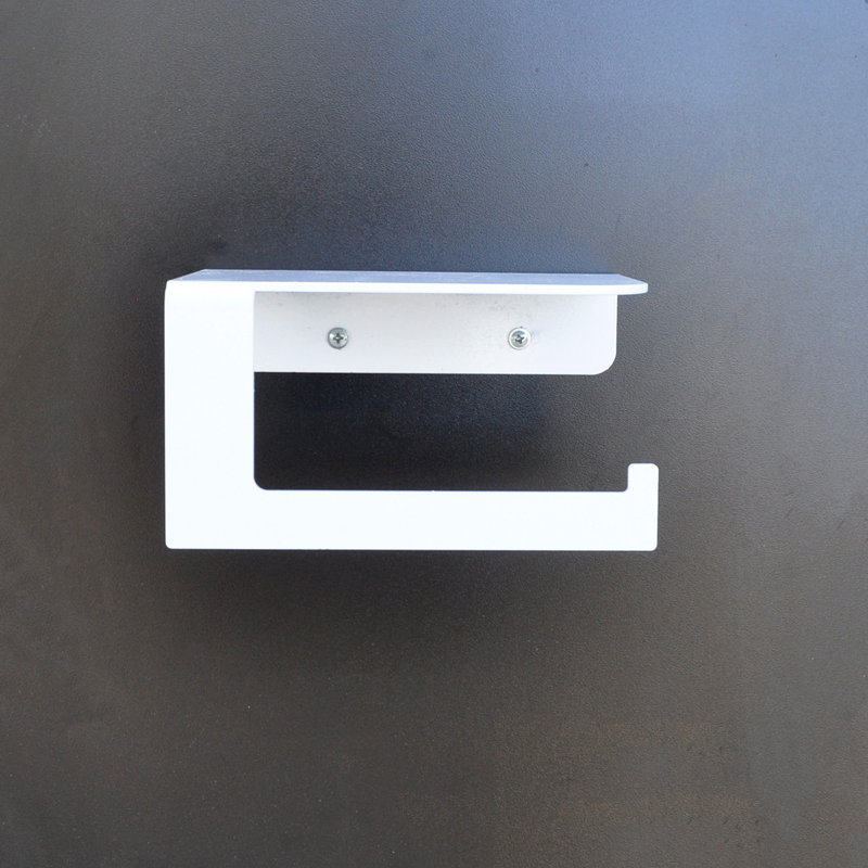 Hieu Wall Mounted Toilet Paper Holder, White