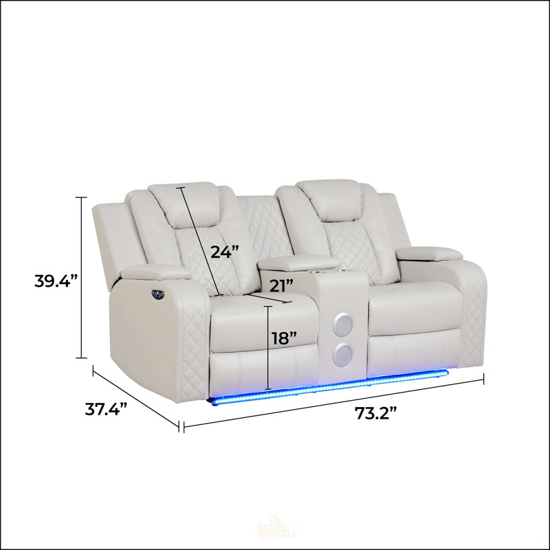 DEL et fauteuil inclinable électrique, Beige