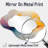 Dream Yellow Blue Coastal Waves Turbulence I - Drip Painting Asymmetrical Wall Mirror, Modern Vanity Mirror, Printed on Metal-965289330