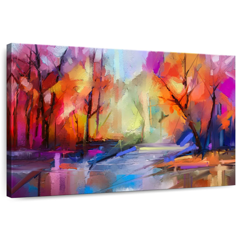 Avery Forest Lake Abstract, 32" H x 48" W