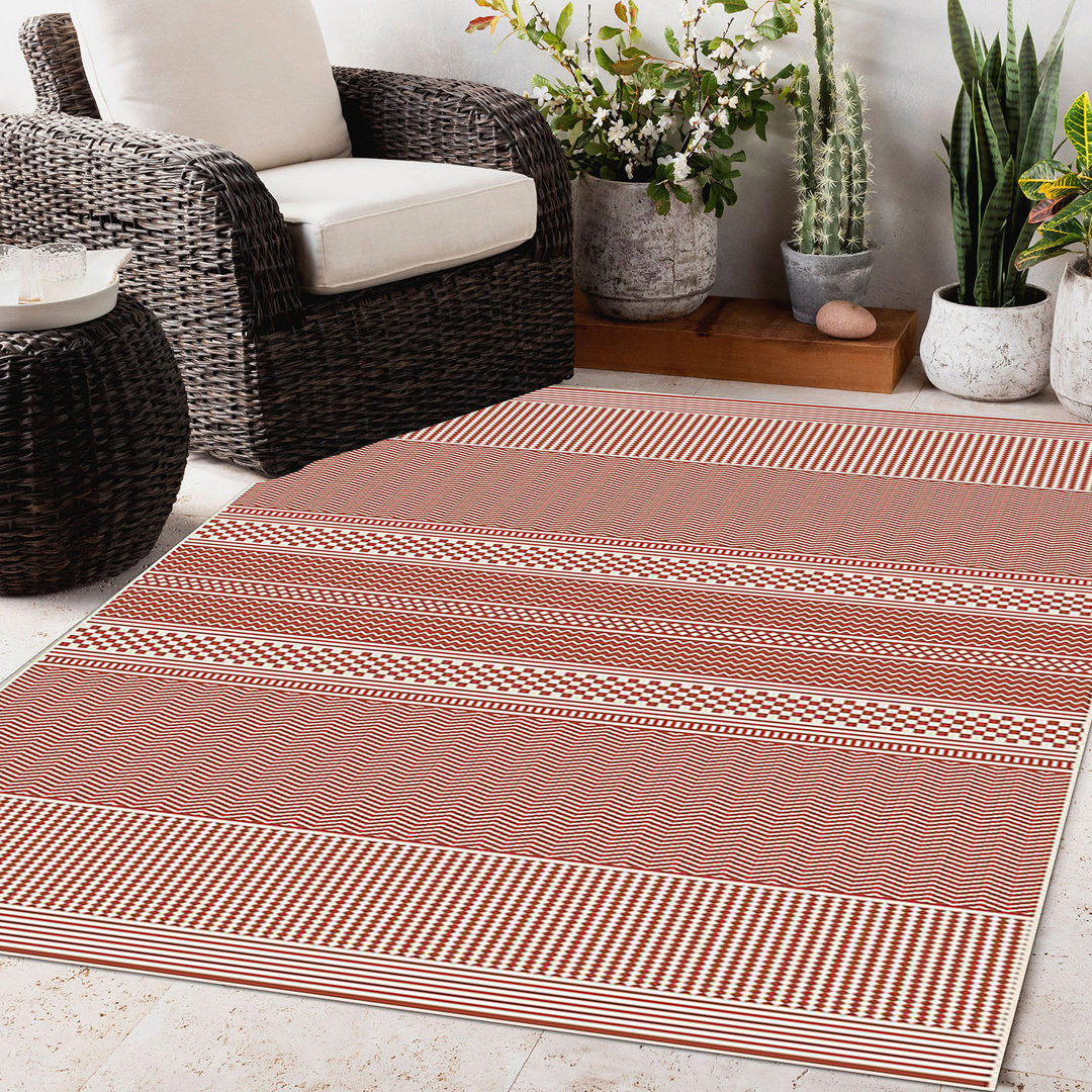 Michelle Southwestern Hand Woven Indoor / Outdoor Area Rug