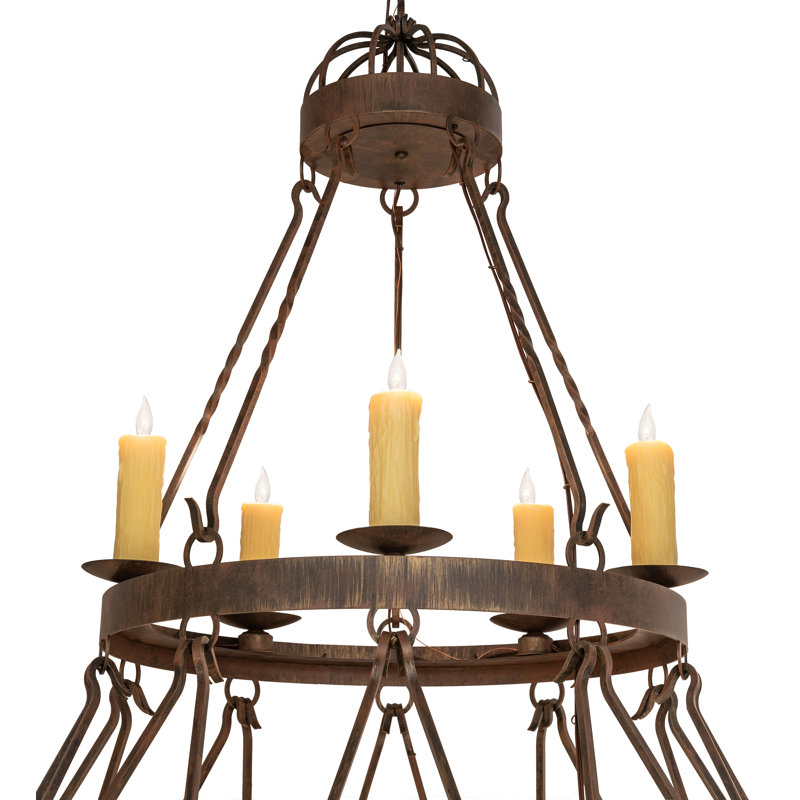 Lustre étagé unique à 15 lumières Botwith
