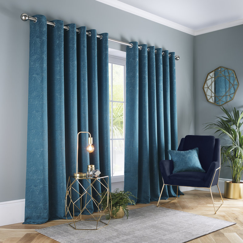 Ramas Room Darkening Curtain Pair, Blush, 66" W x 90" L
