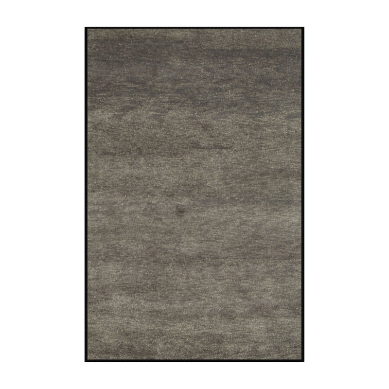 Tapis contemporain gris, Rectangle 7 pi x 9 pi