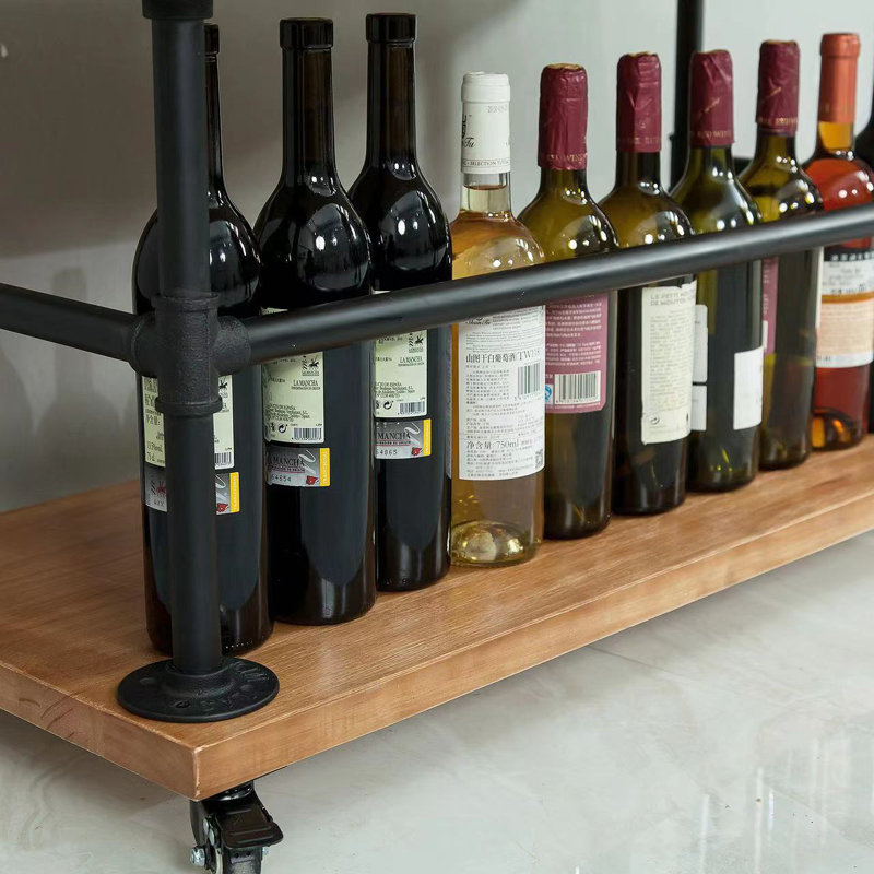 Solid Wood Bar Cart