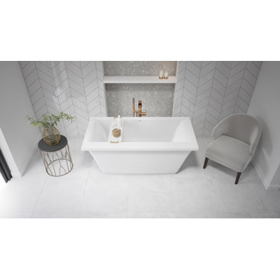 Baignoire de trempage autoportante 62 po x 32 po Fia ™