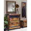 Valeri Wood Flat Wall Mirror with Shelves