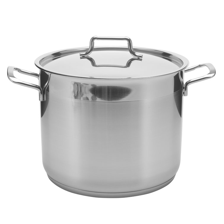 YBM Home Hascevher 18/10 Stainless Steel Stock Pot with Lid & Reviews