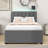 Wood Upholstered Platform Bed with Trundle and Headboard-45343382-45343383