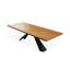 Bureau brun clair + bois massif rectangulaire noir + bureaux en fer-1532440414
