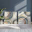 12 "X 8" Golden Echoes, ensemble de 2 reproductions sur toile dans un cadre en érable américain-102444910-102444909