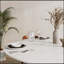 Table de salle à manger moderne de style Mid-Century avec plateau en pierre frittée et base en U noire, résistante à la chaleur et aux égratignures pour la cuisine et le bureau-496110940-496110934-496110933