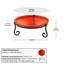 Bain d'oiseaux 14 po avec support craquelé II-359934103