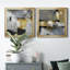 Uptown Tempo I - ensemble de 2 peintures sur toile encadrées-576699544-576699545