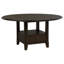Table de salle à manger ronde avec tiroir Dark Cocoa