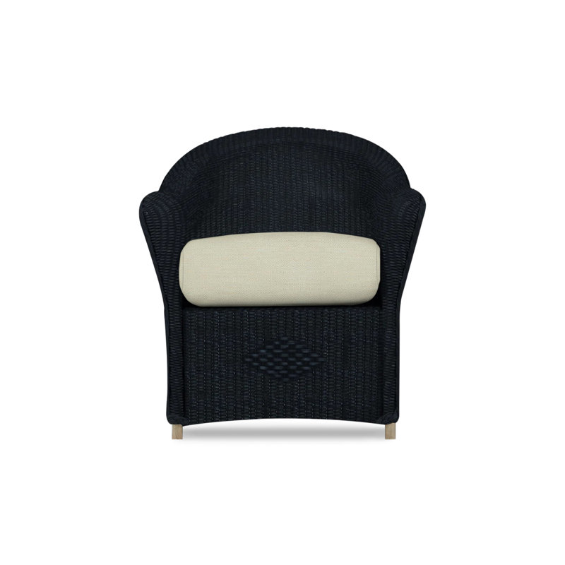 Reflections Outdoor Dining Armchair, Ebony, Remy Pebble